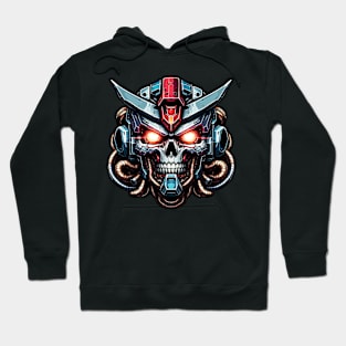 Biomech Skull S01 D92 Hoodie